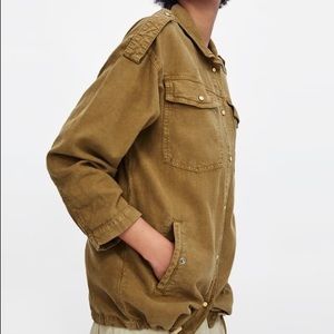 Zara overshirt with pockets
